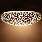Globe Turkish Mosaic Swag Ceiling Hanging Lamp Chandelier Light W Plug