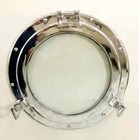 17   Inch Sliver Brass Porthole Vintage Design Ship Glass Wall ship Decorative