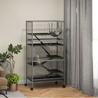 63  Rolling Small Animal Cage With Hammock Ferret Chinchilla Cage Pet Habitat