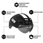 Sls3 Triathlon Aero Helmet Removable Visor For Tri Time Trial One Size Black