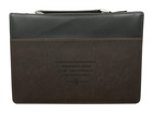 Bible Cover Black   Brown Silver Cross New Large With Handle