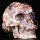 4 5  Dream Chevron Amethyst Carved Headset Skull  Realistic  Crystal Healing