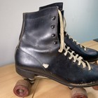 Vintage Black Roller Skates Chicago Trophy Custom Line Size 11-11 5