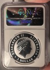 2016p 1oz Australia Silver  1 Ngc Ms 70 Wedge Tailed Eagle Mercanti