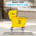Simpli-magic Side Press Wringer Combo Commercial Mop Bucket On Wheels  35 Quart 