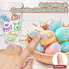 16 Colors Double Line Markers Outline Pens  Squiggles Shimmer Outline Marker Set