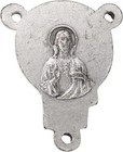 Needzo Madonna   Child Rosary Center W  Stars  1  Silver  3-pack  Made In Italy