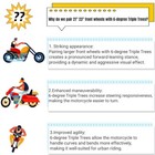 For Harley Touring 6 Degree Raked Triple Trees 21  23  Wheels Street Glide 14-24