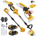 2 In 1 Cordless Pole Saw   Mini Chainsaw 6 Inch Brushless Electric Chain Saw Us