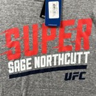 Ufc Shirt Mens 2xl Gray Sage Northcutt Mma Tee Reebok Y2k Fighter Nwt