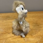 Vtg Poodle Dog Figurine Fur Accents Ceramic Japan Rossini