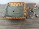 Electric Wicker Bread Warming Tray Basket W  45w Heating Pad  Handle  Small 2 Qt