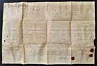 1761 Antique Colonial Land Deed Wm Mccasland Strasburg Lancaster Pa Makey Black