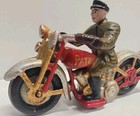 Vintage Cast Iron Patrol Officer On Motorcycle Reproductions 1990 s