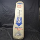 1970s Dow Calcium Chloride De-icers Metal Advertising Thermometer Sign 36   