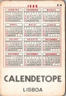 1986 Sylvester Stallone Calendar 10 X 7cm  4  X 2 75   Portugal Vintage Rocky 19