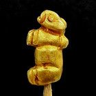 Vintage Gold Bead Bull Animals Figures Beads From Pyu Period South East Asia