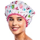 Reusable Shower Cap   Bath Cap   Lined  Oversized Waterproof Shower Caps Large