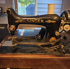 Antique Singer Sewing Machine 99 W bent Wood Case Needs Tlc As Is Buttonhole  