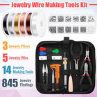 Jewelry Making Kit With Copper Wire Pliers Beading Supplies Repair Craft Tools