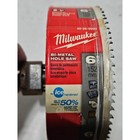 Milwaukee 6 Inch Hole Saw Bi-metal Ice Hardened 49-56-9656 Used Pilot Drill Bit