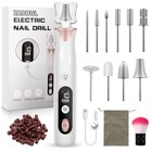 Rechargeable Electric Nail Drill Kit - Professional Manicure Pedicure Filer For
