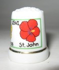Souvenir Thimble Us Virgin Islands St Croix St John St Thomas