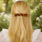 Parcelona French Large Rectangular Barrette 4  Pony Hair Clip For Women   Girls