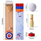 3 In 1 Shuffleboard Bowling Game Table Set For Family