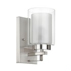 Wall Light 1 Light Bathroom Vanity Lighting Dual Glass Shade Wall Mount Light