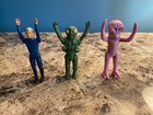 Vintage 1978 Battlestar Galactica Action Figures - Lot Of 3  Incomplete