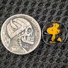 Borosilicate Glass Peanuts Woodstock Polished Murrine Coin - Comic Fan Art