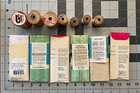 Lot Of 13 Pieces  Vintage Wooden Spools   Bias Tape Seam Tape Wrights Talon