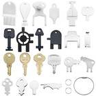 22 Pcs Universal Dispenser Key Set For Paper Towel  Toilet Paper   Soap Dispense