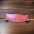 Vintage Bordeaux Metal Sign  Style For Wine Cellar Man Cave  Kitchen Rear 1996