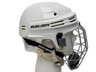 Bauer 4500 Pro Stock Ice Hockey Helmet White Bhh4500l Size Large Clean Used