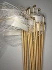 40 Pack Ribbon Fairy Wands Wedding Streamers With Bells - Party Wedding Decor   