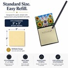 Caroline s Treasures English Bull Terrier In Sunflowers Sticky Note Holder