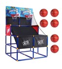 Double Basketball Goal For Kids  Outdoor  Indoor Dual Hoop Arcade Game