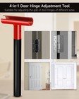 Door Hinge Adjustment Tool  4 In 1 Residential Door Hinge Gap Adjusting Wrench
