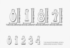Mixed Set New Number Charms  One Each 0-9  Silver Plated  15 X 7mm Free Shipping