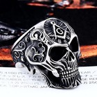Vintage Masonic Skull Ring Stainless Steel Mason Knight Men s Biker Punk Ring