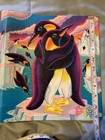 Vintage Lisa Frank Penguin Pals  3 Ring Binder Hugging Penguins 90s Curved Spine