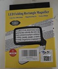 New Magnifying Glass W Led Light Folding Handheld 3x  Rectangle Batteries Incl 