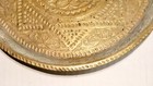 Antique Brass Tray Islamic Patterned Small Hammered Handcrafted 10 1 4 