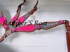  Western Horse Tack Set   Cheetah With Pink Tack Set 