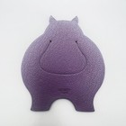 Hermes Leather Bookmark Pikabook Hippo Purple 7  6cm