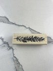 Dj Inkers Pine Branch Winter Christmas Border Wood Rubber Stamp 