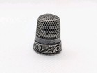 Antique Stern Bros Co Sterling Silver Sewing Thimble Victorian Era Fouled Anchor