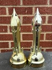 2 Vintage 60s  Satellite Mechanical Bank Texas Rocket Spaceship Sci-fi Very Nice